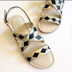 💖Caslon woven ankle strap flat sandals